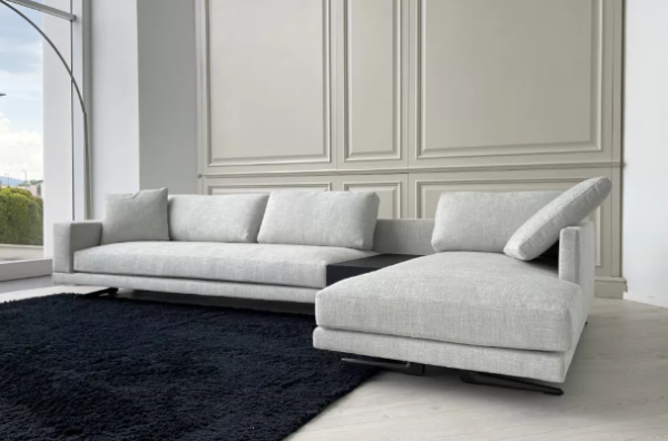 Mondrian Grey Fabric Sofa - Image 2