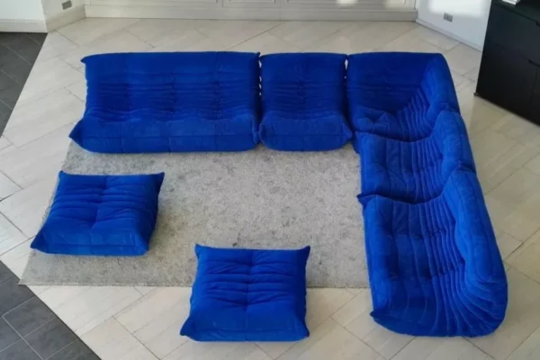 Togo Blue Sofa