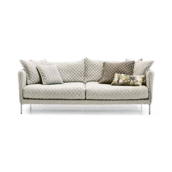 Gentry 2 Seater Bright Gray Fabric