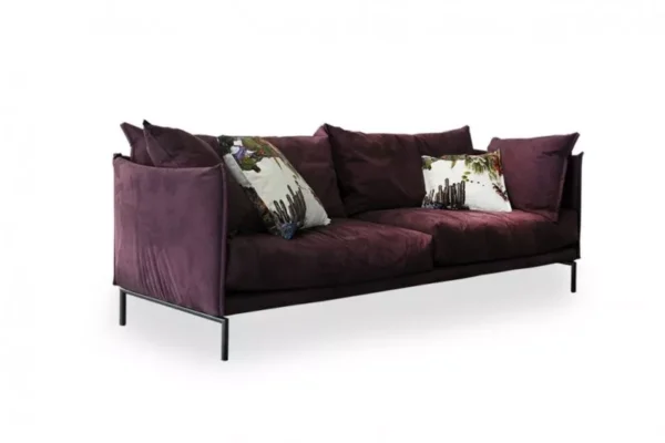 Gentry Plum Fabric Sofa